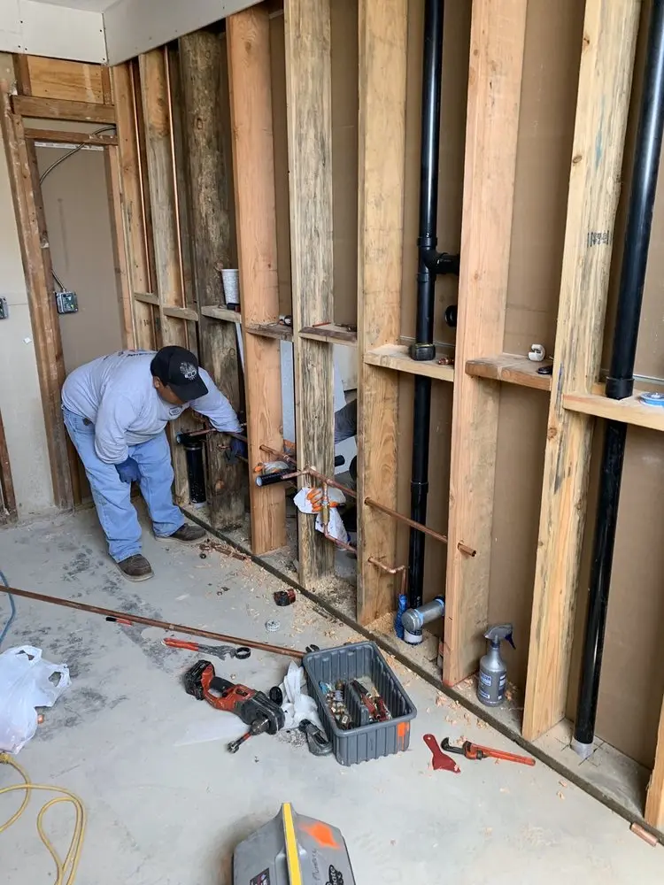 Commercial rough-in plumbing for Gas Line Repair in Stony Brook